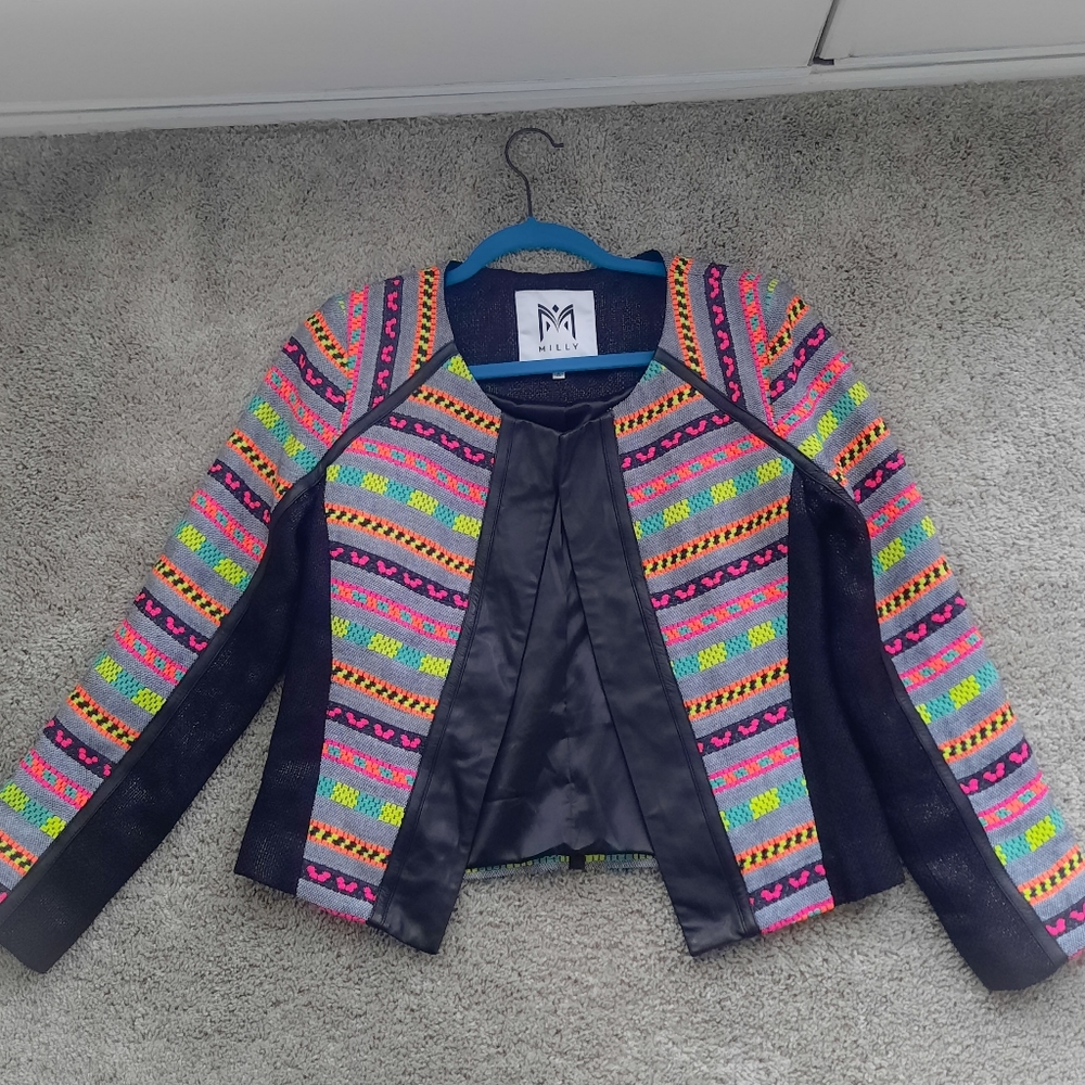 Milly Jacket Blazers 8 *Perfect* Leather